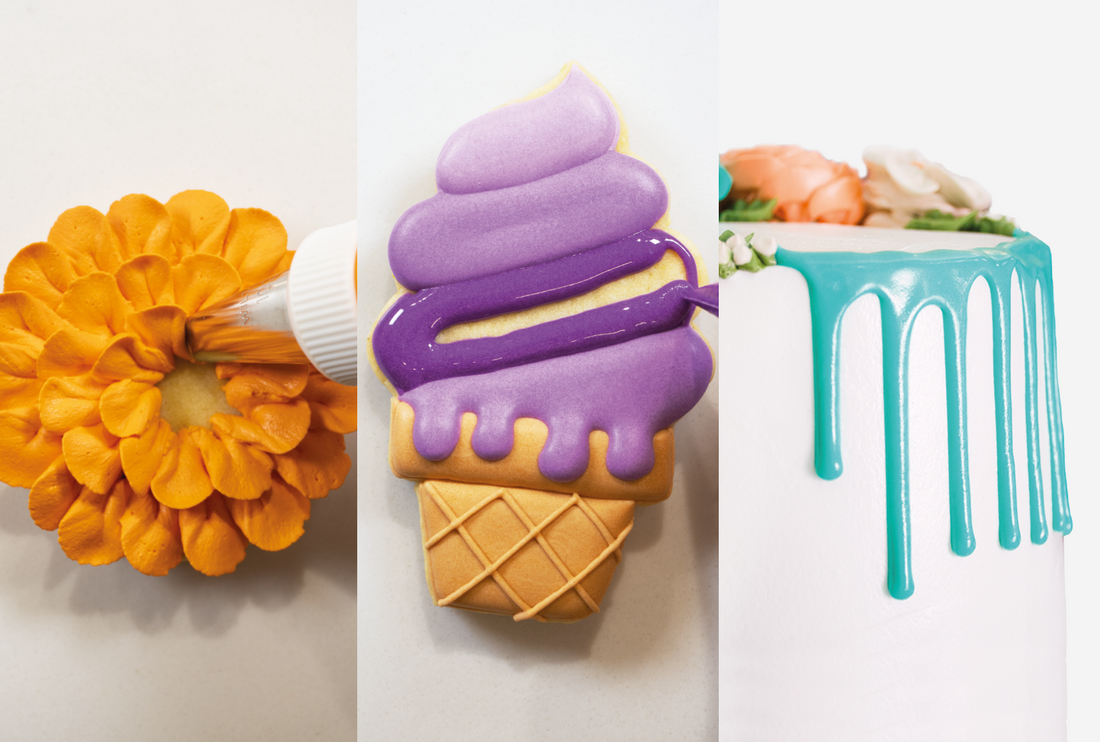 3 royal icing consistencies to decorate your cookies